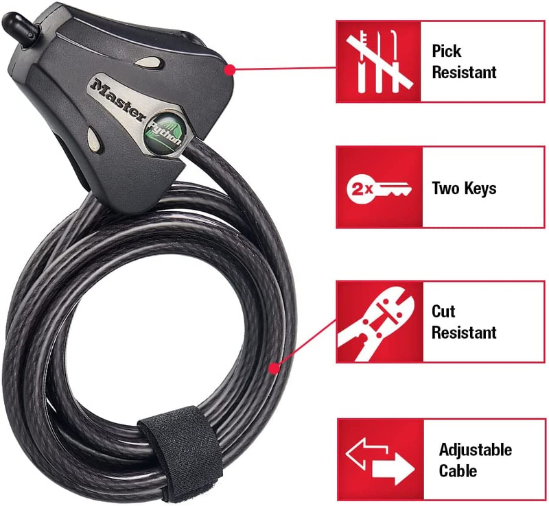 Locking Security Cable With Keys