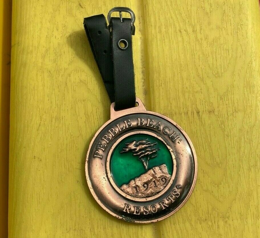 Pebble Beach Resorts Golf Bag Tag Metal 1919 Collectible | eBay