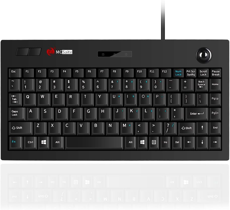 Mcsaite Wired Trackball Keypad - Keyboard and Roll Mouse Com