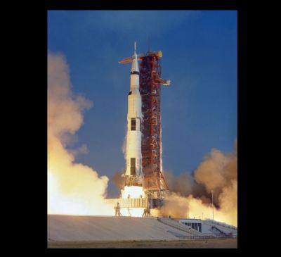 Apollo 11 Launch PHOTO, MOON MISSION Saturn V Lift-off Astronaut Moon Landing