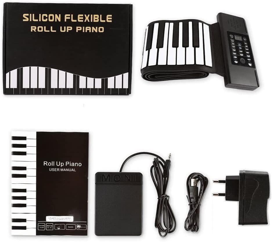 Jackie Silicone soft keyboard piano 88 keys digital MIDI rolling up piano