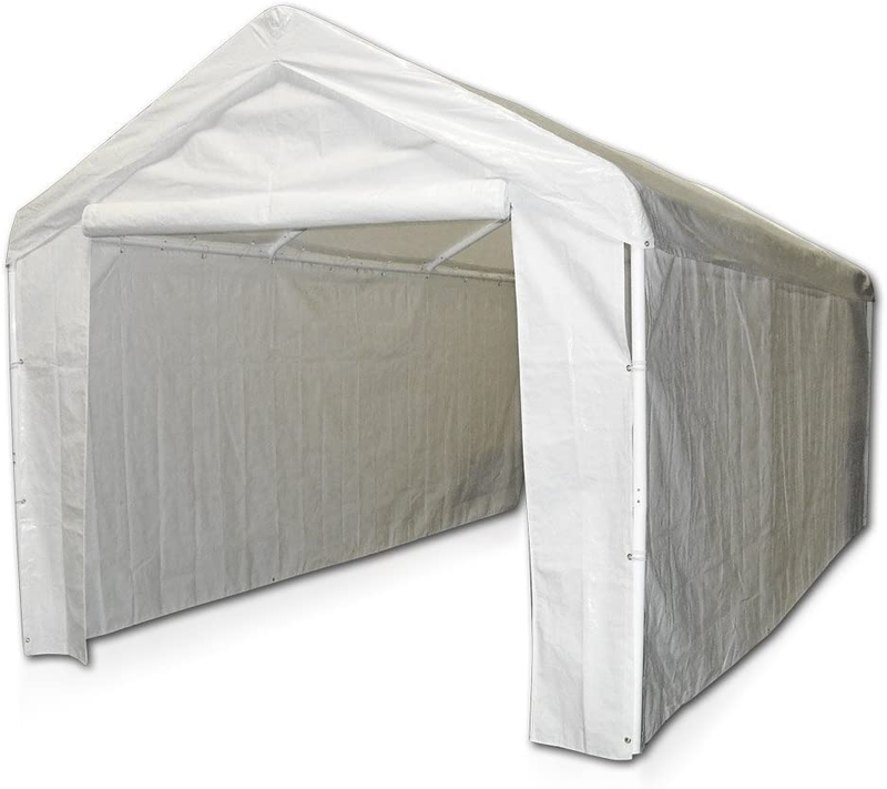 Canopy Side Wall Kit For Domain Carport Plastic White NEW