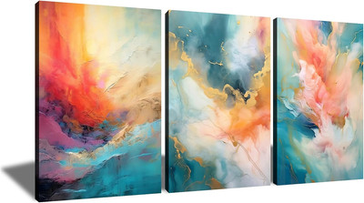 Nautical Boat Canvas Wall Art Abstract Ocean Creatures Seashell Starfish Poster 