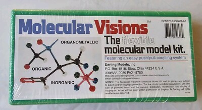Molecular Visions The Flexible Molecular Model Kit by Darling Models New SEALED