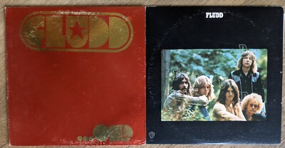 Fludd 2 LP LOT RARE CANADIAN PROG ROCK GLAM ''ONE'' ON DAFFODIL W/FOIL CVR, PROMO