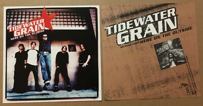 TIDEWATER GRAIN Rare 2003 SET of 2 DOUBLE SIDED PROMO POSTER FLAT for Here CD 
