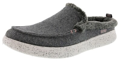 SKECHERS WOMEN'S BOBS SKIPPER- WILD WOOLY MEMORY FOAM SLIP ON SLIPPERS