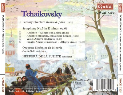 HERRERA DE LA FUENTE TCHAIKOVSKY: SYMPHONY NO. 5 IN E MINOR; ROMEO & JULIET NEW 