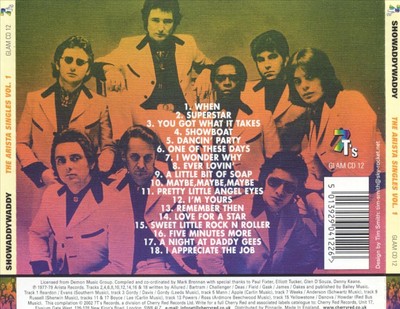 SHOWADDYWADDY ARISTA SINGLES, VOL. 1 NEW CD