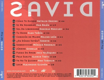 VARIOUS ARTISTS - DIVAS DEL POP NEW CD