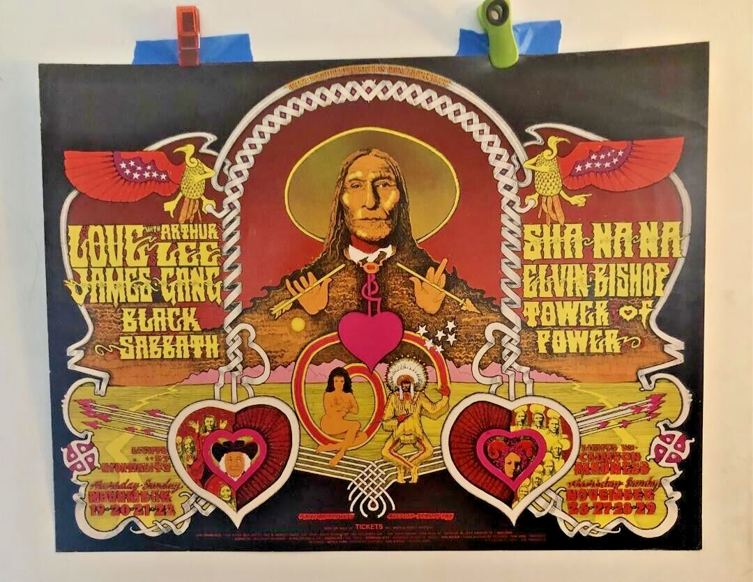 BLACK SABBATH,JAMES GANG, LOVE 1970 BILL GRAHAM 257-258