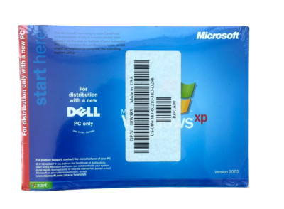 Microsoft Windows XP Professional Service Pack 1 Dell Reinstallation CD SEALED