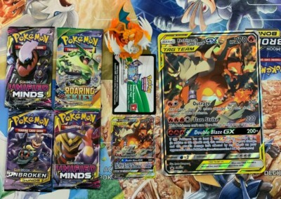 pokemon reshiram & charizard gx figure collection box