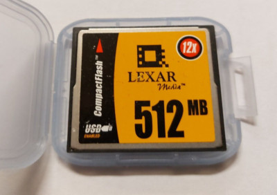 LEXAR - 12X - Compact flash card 512 mb