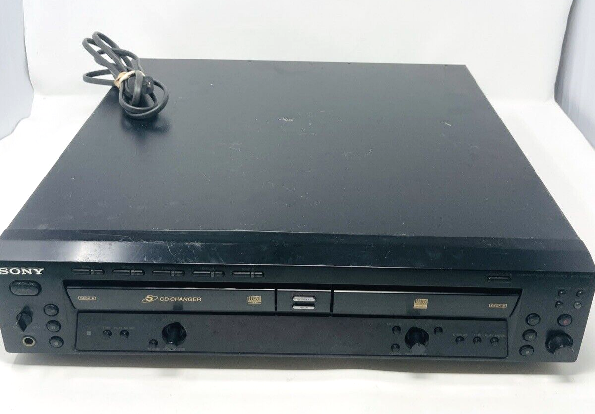 Sony RCD W500C CD Recorder Dual Deck A Does Not Work PARTS Sony RCD W500C CD Recorder Dual Deck A Does Not Work PARTS