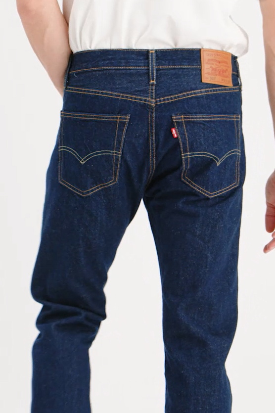 Levis 501 Original Fit Jeans Rinse Dark Blue Wash New With Tags