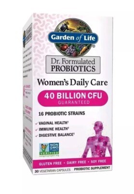 Garden of Life Dr. Formulated Probiotics Women's 40 Billion 30 Ct Exp 01/2026+