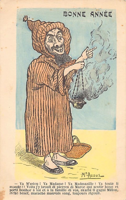 AlgÃ©Rie - Illustrateur Maurice Assus - Bonne AnnÃ©E - Ya M'Ssiou 8 Vendeur D'Ence