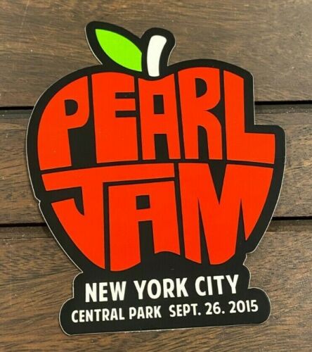 PEARL JAM - New York City 2015 Big Apple STICKER  global citizen festival nyc