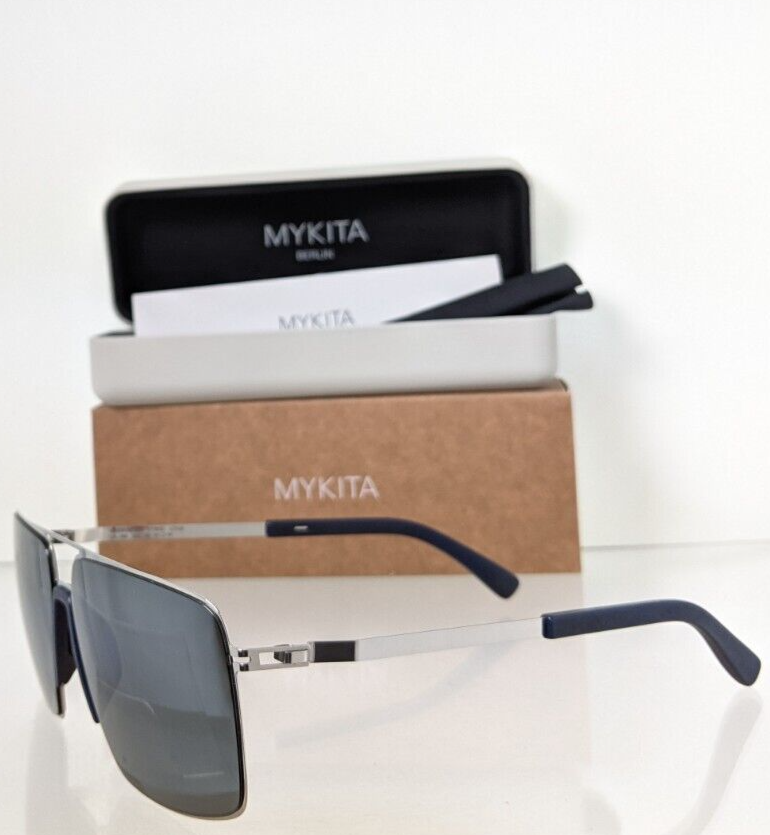 Pre-owned Mykita Brand Authentic  Mylon Hybrid Lotus Col. 309 61mm Silver Frame In Gray