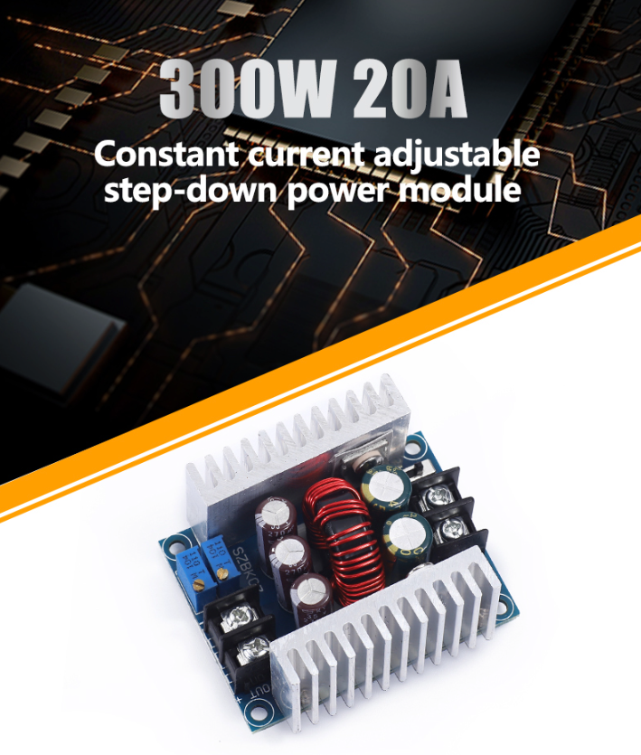 20A 300W Synchronous Buck Module DC Step Down Voltage CC Power 5V 12V 24V 36V