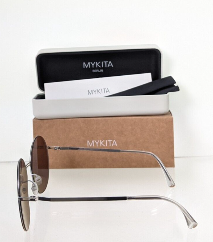 Pre-owned Mykita Brand Authentic  Lite Sun Jette Col. 401 57mm Silver Frame In Gray