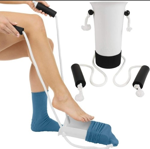 Vive Sock Aid - Easy On and Off Stocking Slider - Donner Pulling Assist Device -