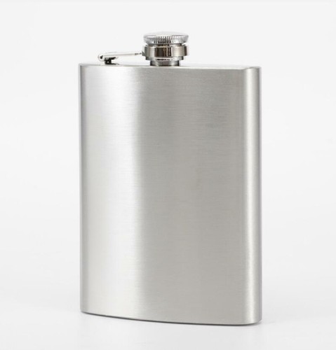 12 oz Stainless Steel Alcohol Pocket Flask Portable Whiskey Flask with Funnel