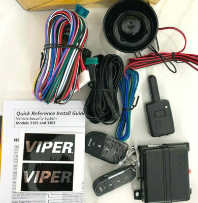 Viper 3105V Security System Keyless Car Alarm Two Remotes