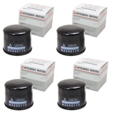 4 OEM Genuine Mitsubishi Oil Filter DSM EVO 8 Galant MZ690116