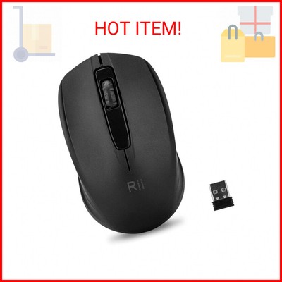 Rii Wireless Mouse 1000 DPI for PC, Laptop, Windows,Office Included Wireless USB