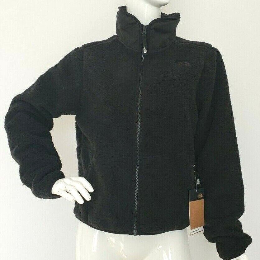 ЖЕНСКАЯ УКОРОЧЕННАЯ ФЛИСОВАЯ КУРТКА THE NORTH FACE WOMENS CAMPSHIRE С КОРОТКИМ РУКАВОМ черного ЦВЕТА sz Medium