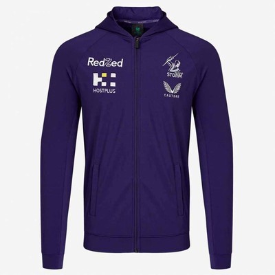NRL 2022 Training Zip Jacket - Melbourne Storm - Purple - Rugby League - Mens