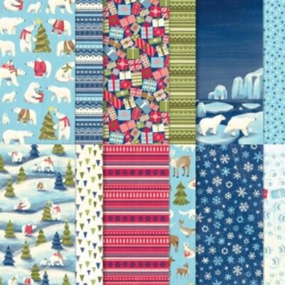 Stampin' Up! BEARY CHRISTMAS Designer Series Paper 6x6 (24 SHEETS) DSP SAMPLER