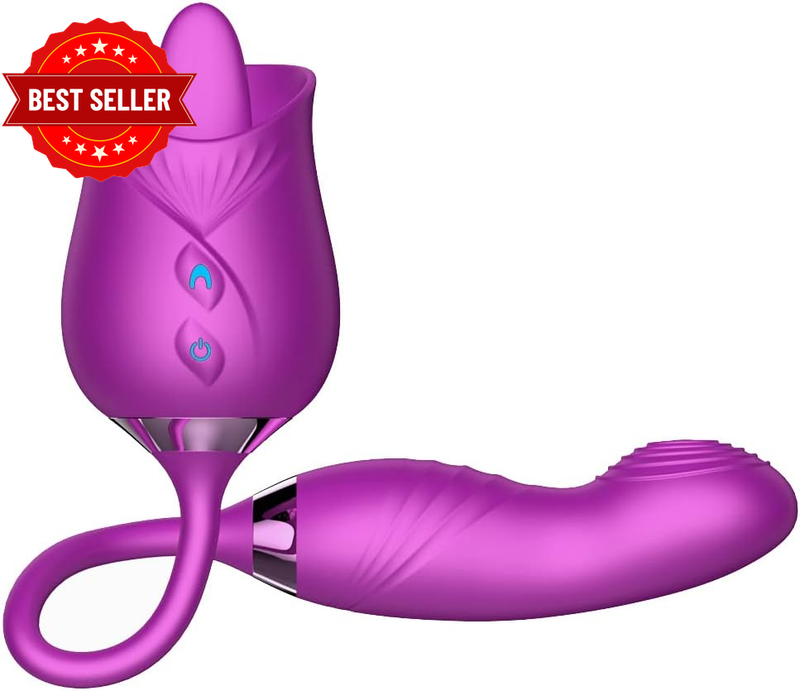 Dual Head Sex Tongue for Licking, Rose Toy for Women Pleasure, Clitorals Stimula