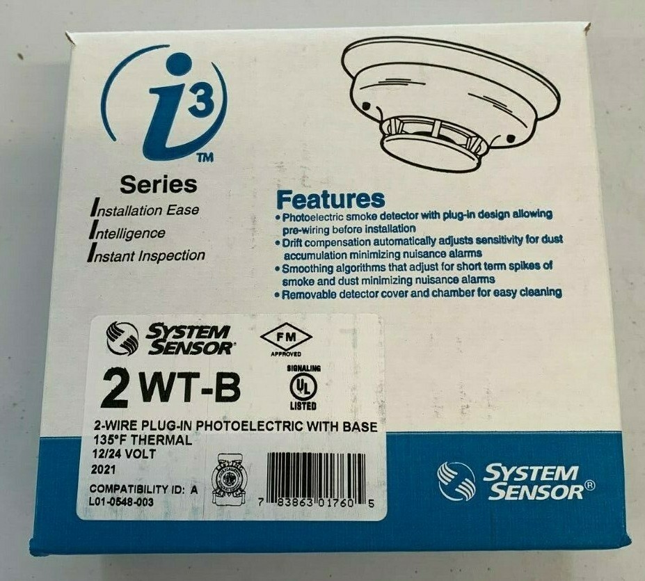 System Sensor 2 Wire Smoke Detector Systemalarm