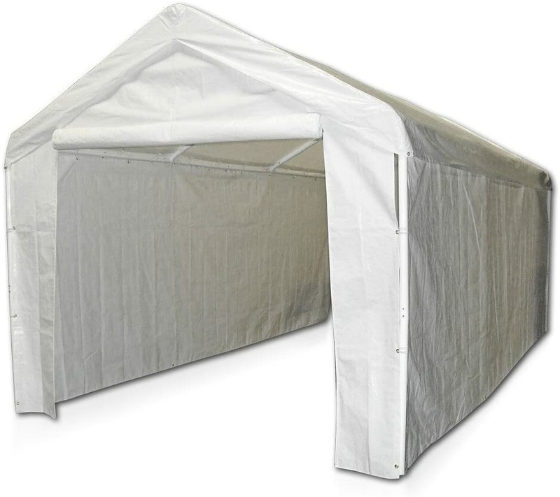 12000211010 Side Wall Kit For Domain Carport, White (top And Fram