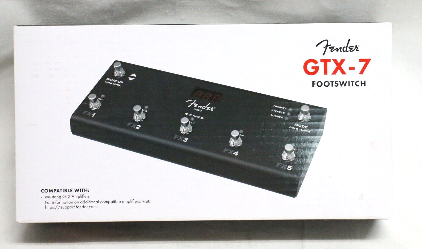 【動作◯】 Fender フットスイッチ GTX-7 Amazon.com: Fender Mustang GTX-7 Footswitch : CDs & Vinyl