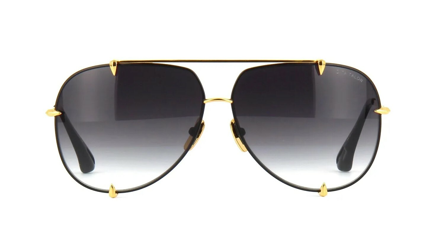 Pre-owned Dita Talon Black 18k Gold/grey To Clear Gradient (a-blk-gld) Sunglasses