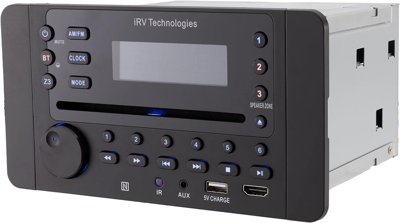 Car Stereo with Bluetooth,Irv Technology Irv63 Independent Zone 3 Wireless RV Ra