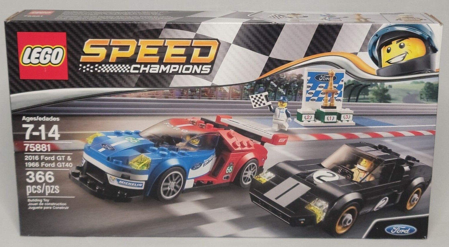 601-011 TOP SPEED 1/18 フォード Ford GT #66 A GT Ford Built GT40 Sports Car 1 Race T 18 Vintage 25