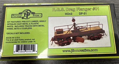 Durango Press HOn3 Kit DP-51 Rio Grande Southern Drag Flanger #01 1:87 NEW Kit!