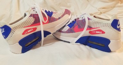 セカイモン | nike air max 90 ultra pink | eBay公認海外通販 Zapatos NIKE W Air Max 90 Ultra 2.0 Flyknit 881109 103 WhiteRacer PinkMedium Blue
