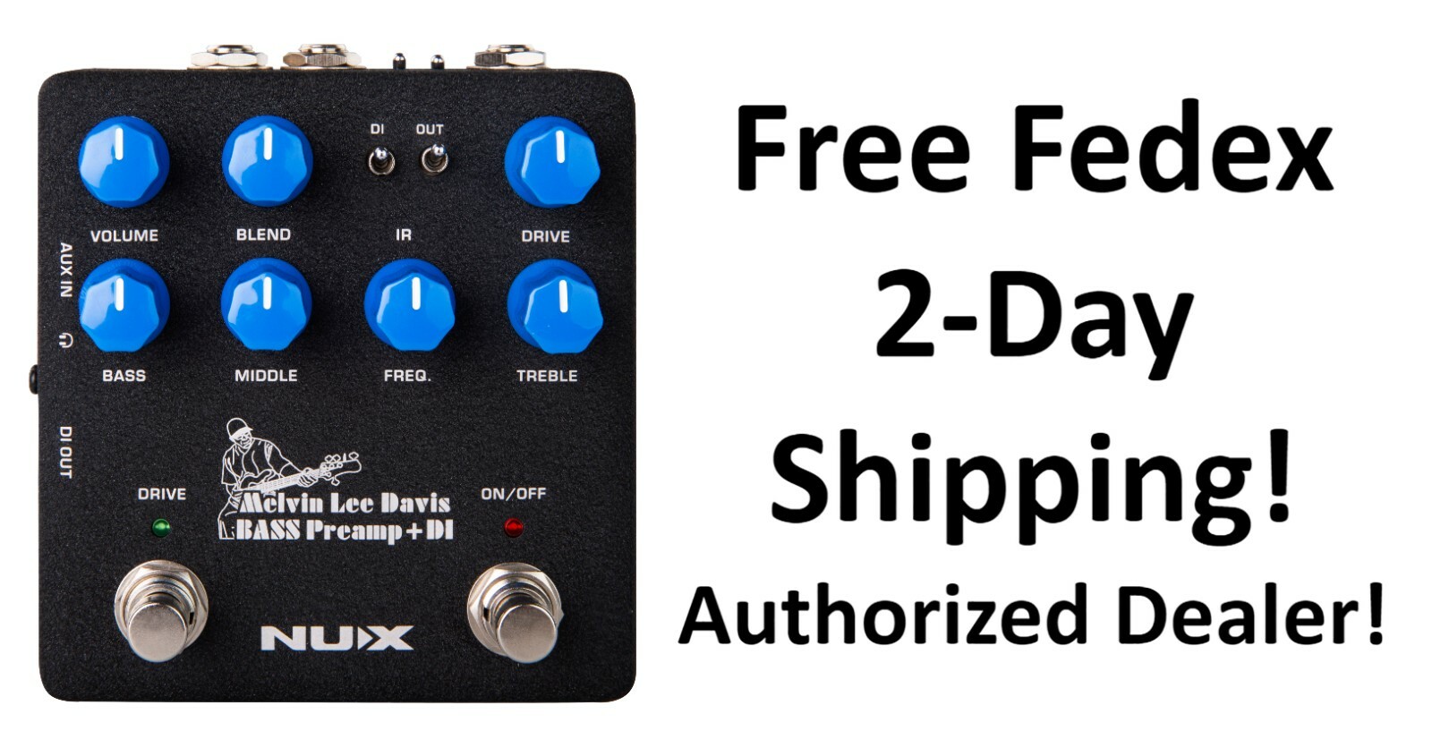 New NUX NBP-5 Melvin Lee Davis Bass Preamp & DI Guitar