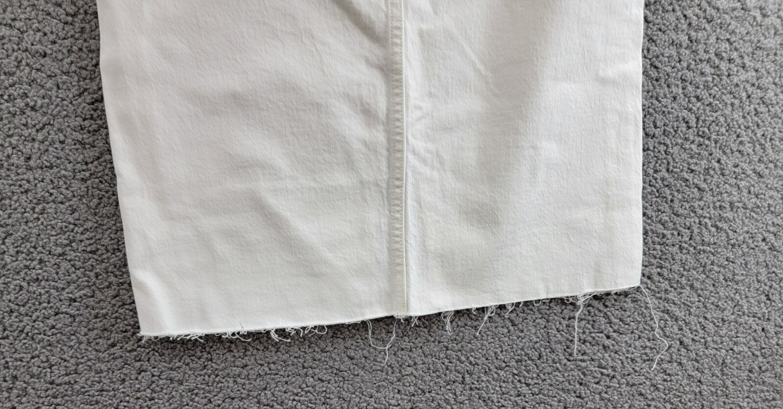 Joe's Jeans The Joplin Denim Skirt Women's 24 Optic White Button Zip Closure - Picture 12 of 16
