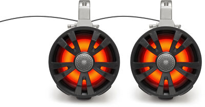 ECOXGEAR ETA08 Amplified Tower Speakers 8  Black 2pk UTV SXS Boat SEIETAMP7701