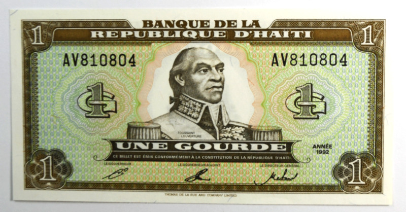 1992 Haiti 1 One Gourdes Uncirculated Banknote AV810804