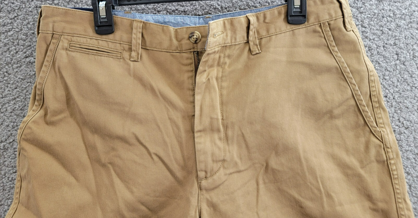 Polo Ralph Lauren 8-Inch Relaxed Fit Chino Shorts Men's 33 Sandsurf Button Zip - Picture 3 of 18