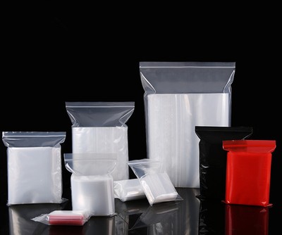 Full Size 100Pcs Plastic Zip Lock Bag Resealable Poly Self Seal Clear OPP Bags