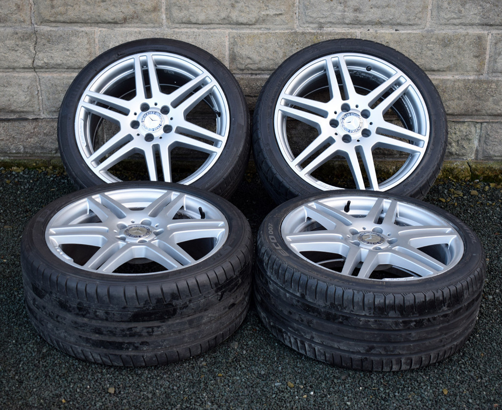 18" Genuine Mercedes W204 C class Alloy Wheels and Tyres Vito A Class